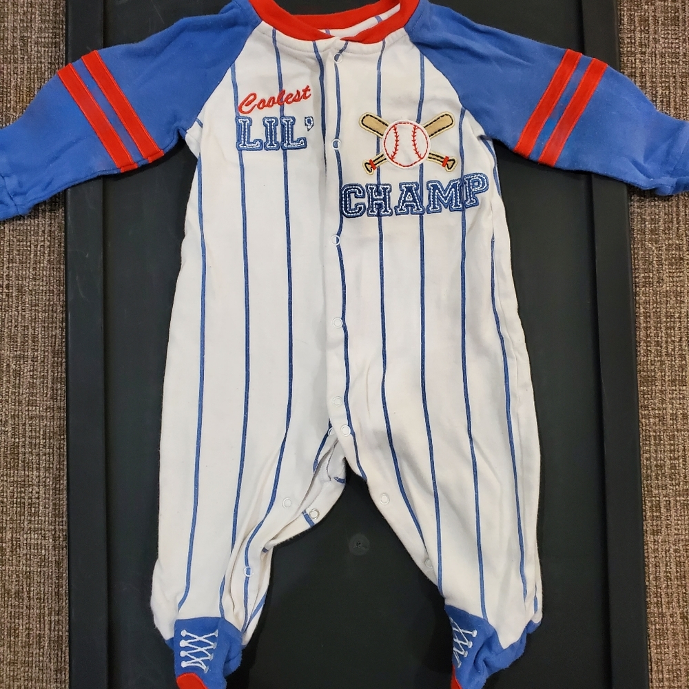 Koala Kids, 3-6 months, red white and blue onesie